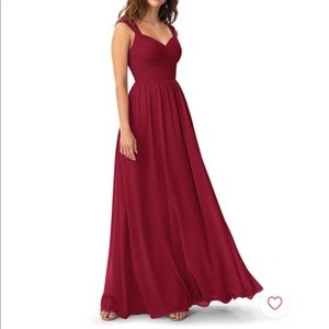 Azazie Raine Dress in Burgundy